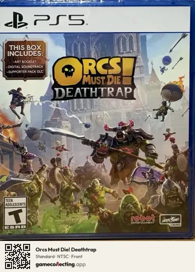 Orcs Must Die! Deathtrap PlayStation 5, NTSC box front