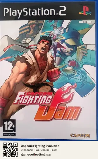 Capcom Fighting Evolution PlayStation 2, Spain box front