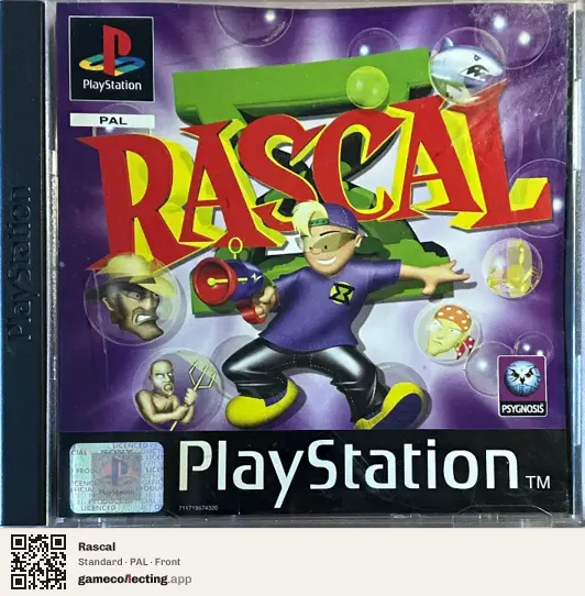 Rascal PlayStation, PAL box front