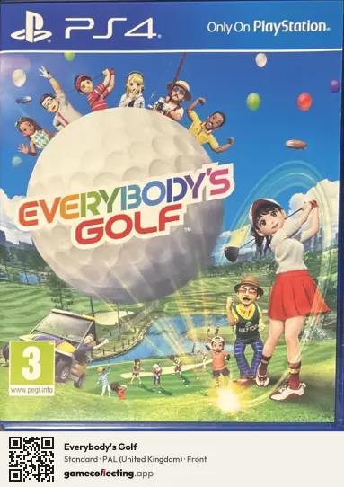Everybody's Golf PlayStation 4, United Kingdom box front