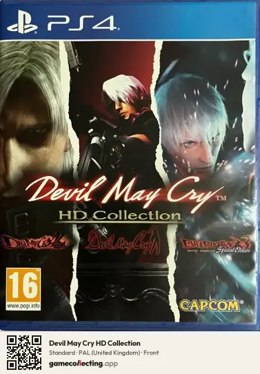 Devil May Cry HD Collection PlayStation 4, United Kingdom box front