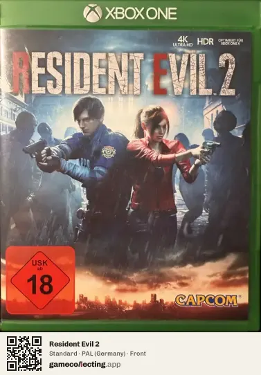 Resident Evil 2 Xbox One, Germany box front