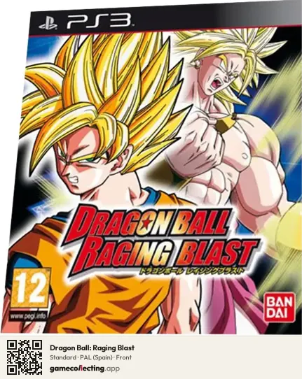 Dragon Ball: Raging Blast PlayStation 3, Spain box front