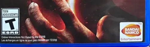 Tekken 7, the ESRB box on its front