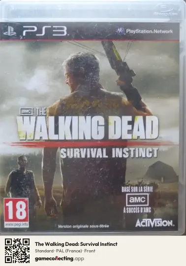 The Walking Dead: Survival Instinct PlayStation 3, France box front