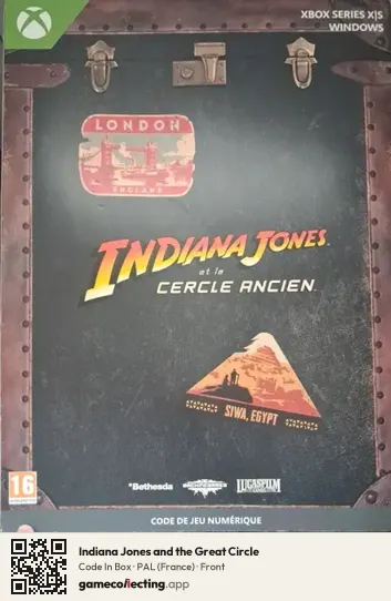 Indiana Jones and the Great Circle Xbox Series X, France box front