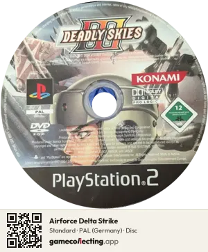 Airforce Delta Strike PlayStation 2, PAL disc