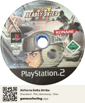 Airforce Delta Strike PlayStation 2, PAL disc