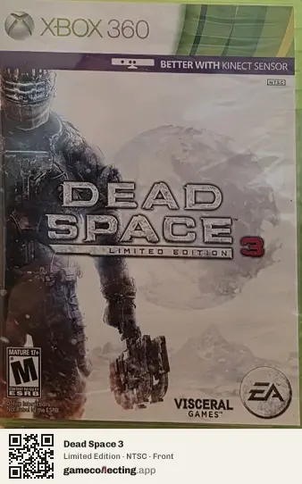 Dead Space 3 Xbox 360, NTSC box front