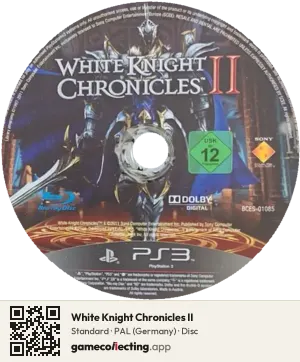 White Knight Chronicles II PlayStation 3, PAL disc