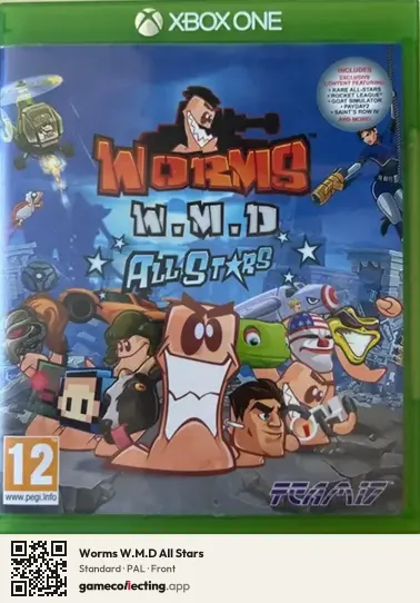 Worms W.M.D All Stars Xbox One, PAL box front