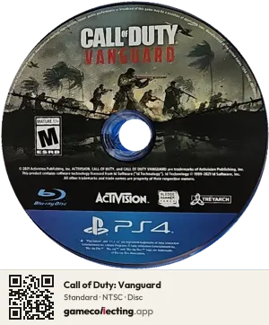 Call of Duty: Vanguard PlayStation 4, NTSC disc