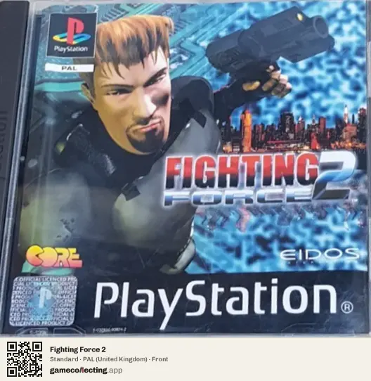 Fighting Force 2 PlayStation, United Kingdom box front