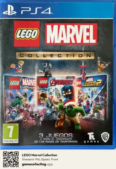 LEGO Marvel Collection PlayStation 4, Spain box front