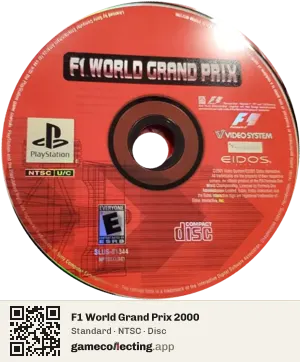 F1 World Grand Prix 2000 PlayStation, NTSC disc