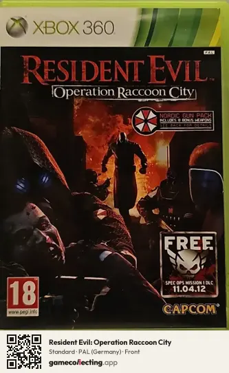 Resident Evil: Operation Raccoon City Xbox 360, Germany box front