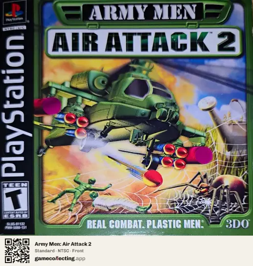 Army Men: Air Attack 2 PlayStation, NTSC box front