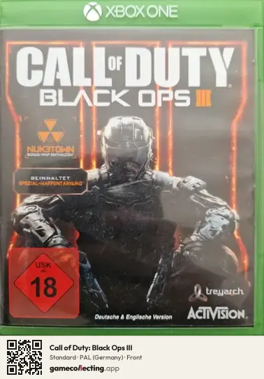 Call of Duty: Black Ops III Xbox One, Germany box front