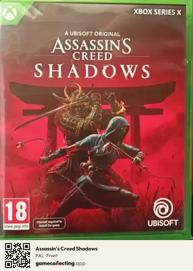 Assassin's Creed Shadows Xbox Series X, PAL box front