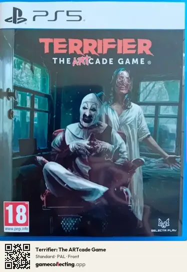 Terrifier: The ARTcade Game PlayStation 5, PAL box front
