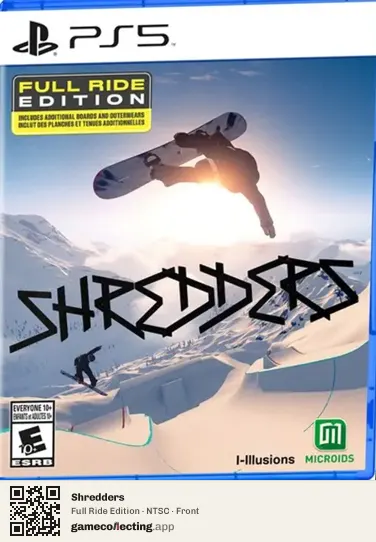 Shredders PlayStation 5, NTSC box front
