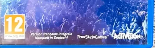 Guitar Hero Live, the PEGI square on its front