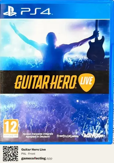 Guitar Hero Live PlayStation 4, PAL box front
