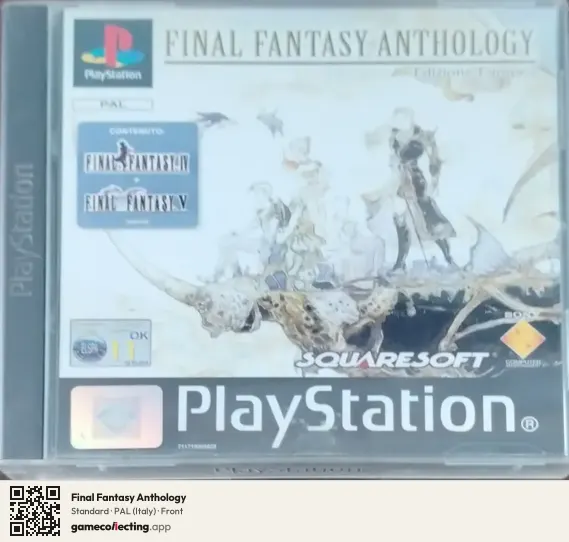 Final Fantasy Anthology PlayStation, Italy box front