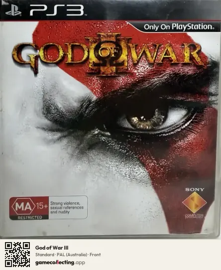 God of War III PlayStation 3, Australia box front