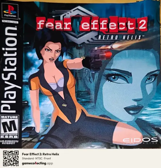 Fear Effect 2: Retro Helix PlayStation, NTSC box front