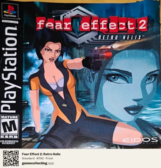 Fear Effect 2: Retro Helix PlayStation, NTSC box front