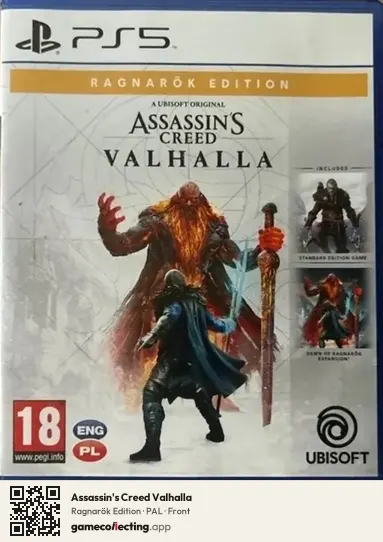 Assassin's Creed Valhalla PlayStation 5, PAL box front