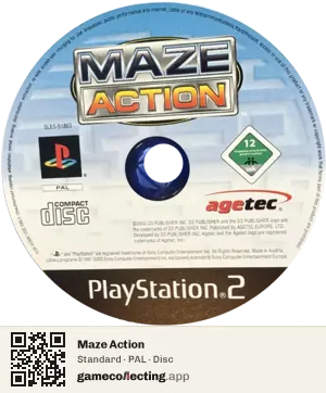 Maze Action PlayStation 2, PAL disc