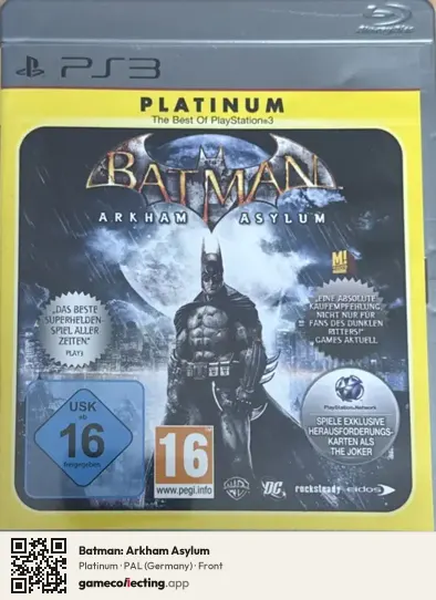 Batman: Arkham Asylum PlayStation 3, Germany box front