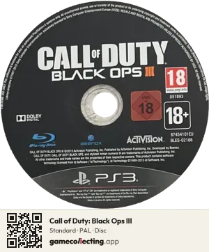 Call of Duty: Black Ops III PlayStation 3, PAL disc