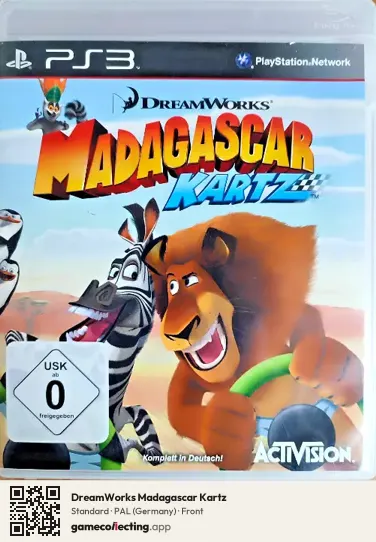 DreamWorks Madagascar Kartz PlayStation 3, Germany box front