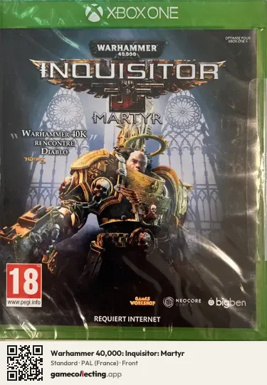 Warhammer 40,000: Inquisitor: Martyr Xbox One, France box front