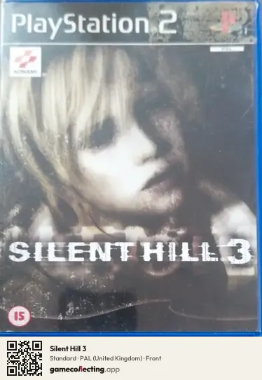 Silent Hill 3 PlayStation 2, United Kingdom box front