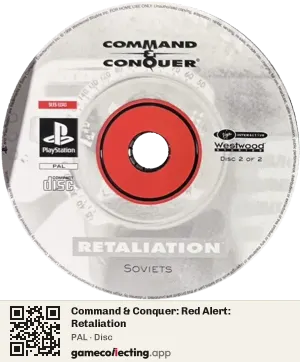 Command & Conquer: Red Alert: Retaliation PlayStation, PAL disc