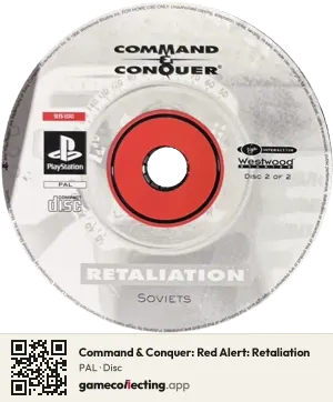 Command & Conquer: Red Alert: Retaliation PlayStation, PAL disc