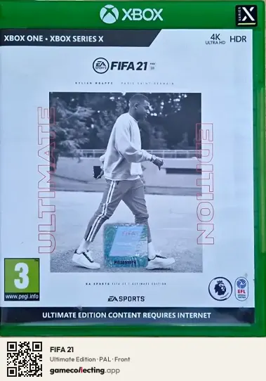 FIFA 21 Xbox One, PAL box front