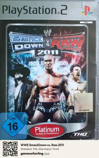 WWE SmackDown vs. Raw 2011 PlayStation 2, Germany box front