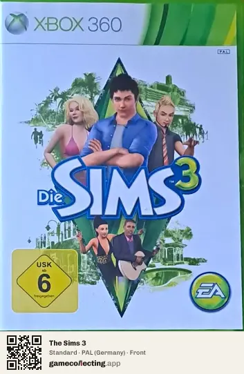 The Sims 3 Xbox 360, Germany box front
