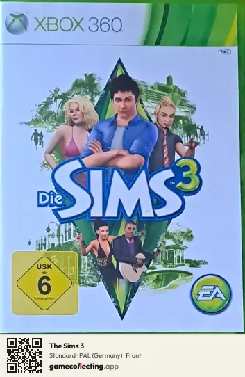 The Sims 3 Xbox 360, Germany box front