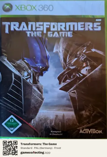 Transformers: The Game Xbox 360, Germany box front