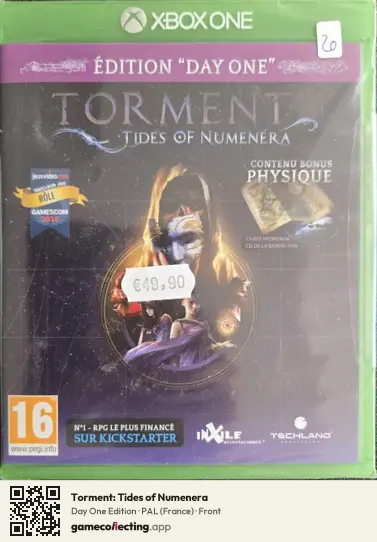 Torment: Tides of Numenera Xbox One, France box front
