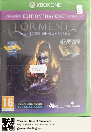 Torment: Tides of Numenera Xbox One, France box front