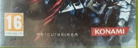 Castlevania: Lords of Shadow, the PEGI square on its front