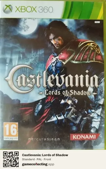 Castlevania: Lords of Shadow Xbox 360, PAL box front