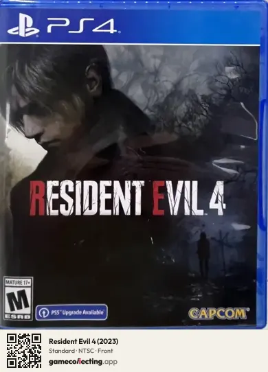 Resident Evil 4 (2023) PlayStation 4, NTSC box front